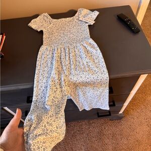 Carter's Blue and White Textured Baby Outfit